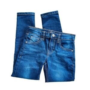 True Indigo Boy's Size 7 Blue Dark Wash Denim Slim Jeans